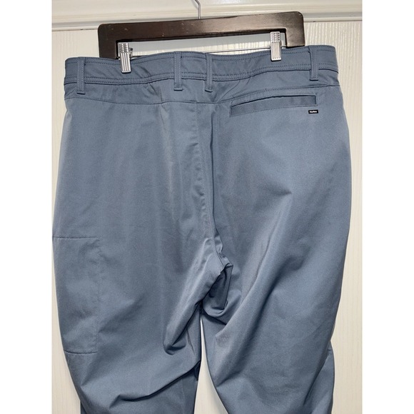 HURLEY Tech Pant Stretch Moisture Wicking w/ Hidden Pocket 40x29‎ Blue - Picture 4 of 6